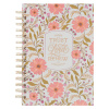 Trust Coral Floral  Isaiah 40:31 - Spiral Journal